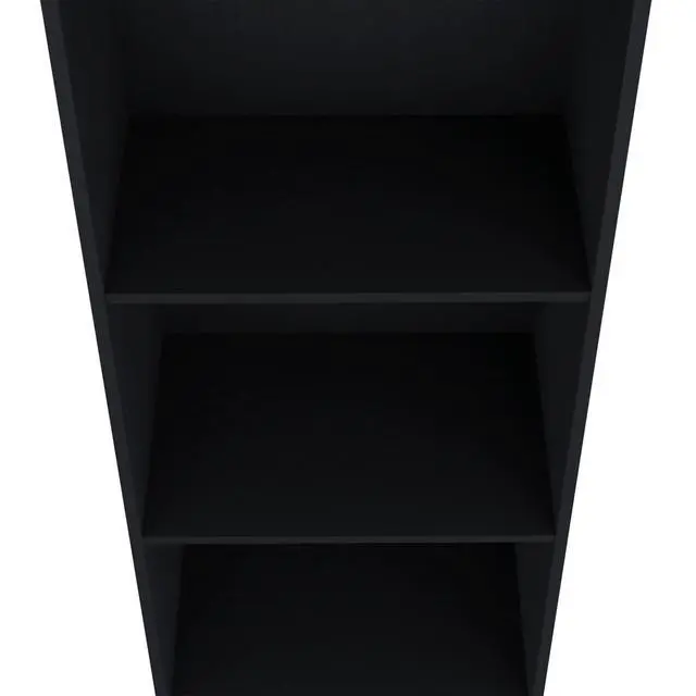 Alt view image 7 of 7 - Bookcase 47" H, 3 shelves, Black