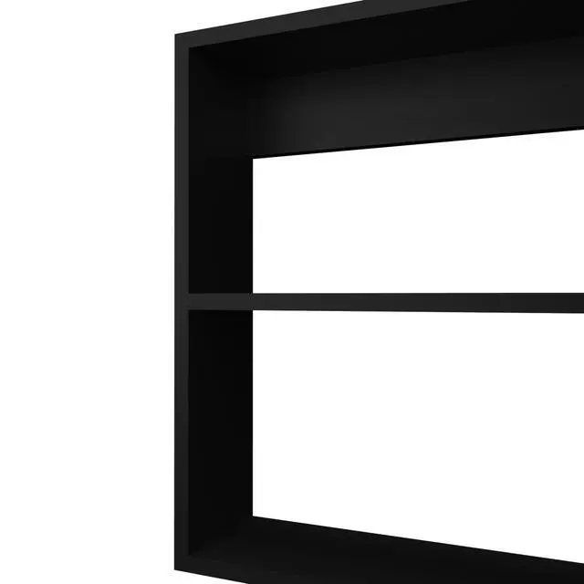 Alt view image 3 of 7 - Medicine Cabinet 20.5" H, with 2 Shelves, 1 Door, and 1 Mirror, Black