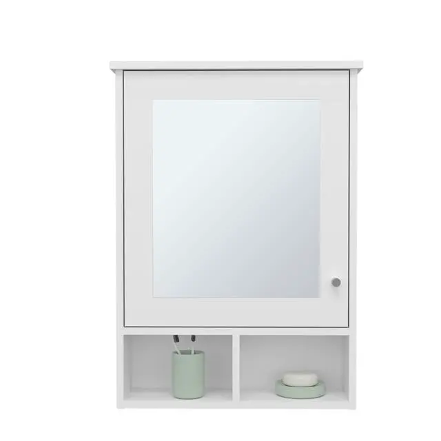 Alt view image 5 of 7 - Medicine Cabinet 29" H, with 5 Shelves, 1 Door, and 1 Mirror, White