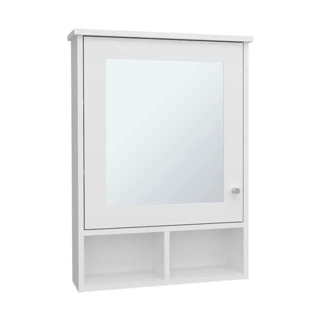 Alt view image 6 of 7 - Medicine Cabinet 29" H, with 5 Shelves, 1 Door, and 1 Mirror, White