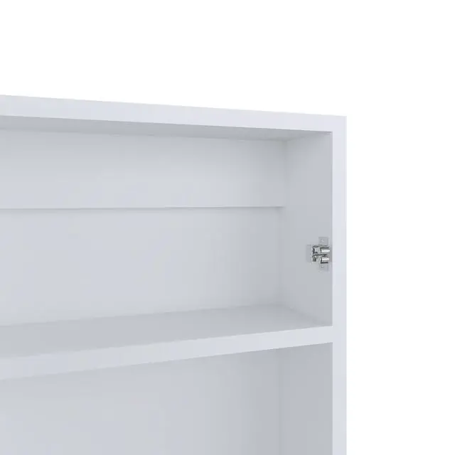 Alt view image 5 of 7 - Medicine Cabinet 25.7" H, 1 Door, 3 Shelves, 1 Mirror, White