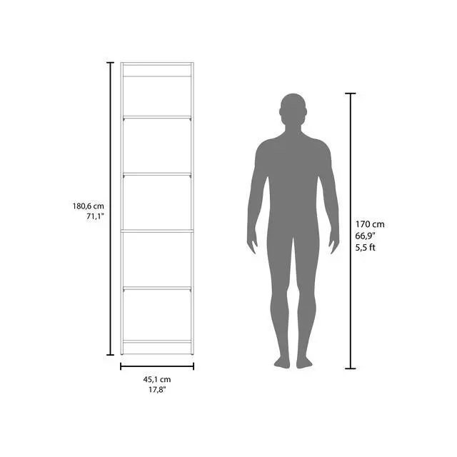 Alt view image 3 of 7 - Bookcase Compact Bookshelf with Multiple Shelves