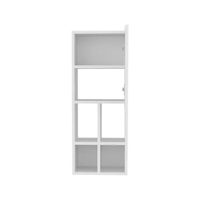 Alt view image 7 of 7 - Wall Cabinet with Sink, 1 Door, 5 Shelves, White
