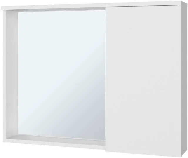 Alt view image 6 of 7 - Nome Medicine Cabinet with Interior Storage Compartments, White