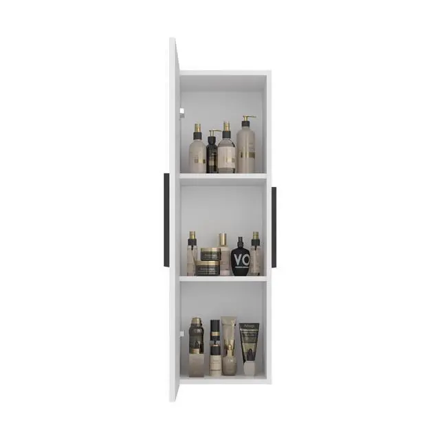 Alt view image 5 of 7 - Magna Medicine 38"H Single Door Cabinet, Three Shelves, White