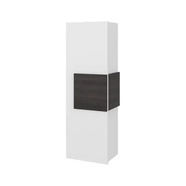 Alt view image 6 of 7 - Magna Medicine 38"H Single Door Cabinet, Three Shelves, White/Dark Walnut