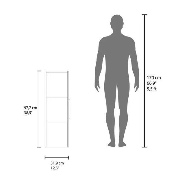 Alt view image 7 of 7 - Magna Medicine 38"H Single Door Cabinet, Three Shelves, White