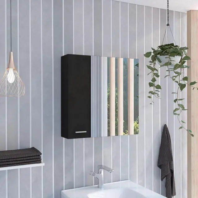 Main image of Kenya Medicine Cabinet, Mirror, Double Door, Four Interior Shelves