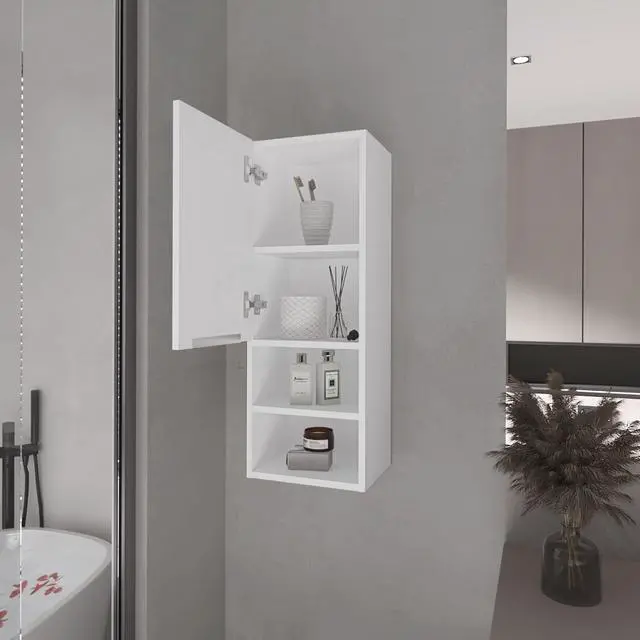 Alt view image 3 of 7 - Milwaukee Medicine Cabinet, Two Shelves, Single Door Cabinet, Two Interior Shelves