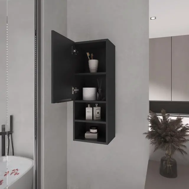 Alt view image 4 of 7 - Milwaukee Medicine Cabinet, Two Shelves, Single Door Cabinet, Two Interior Shelves