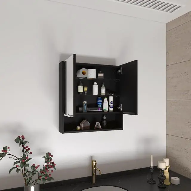 Alt view image 2 of 6 - Ozark 24" Medicine Cabinet With Mirror, One Shelf