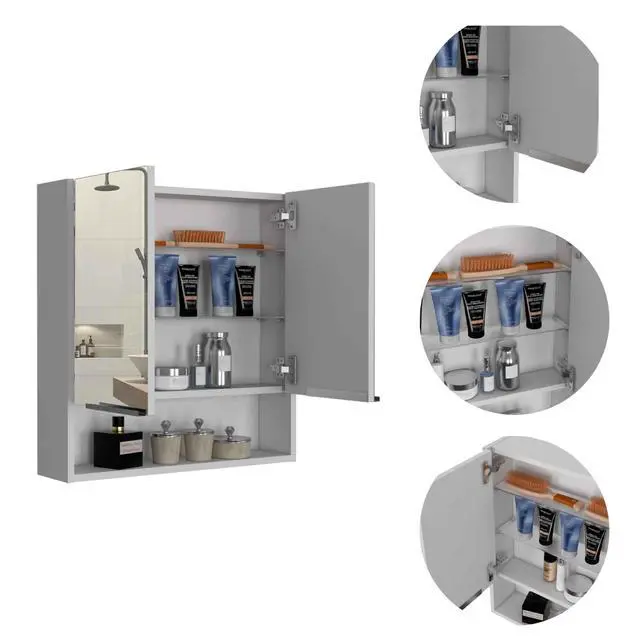 Alt view image 6 of 6 - Ozark 24" Medicine Cabinet With Mirror, One Shelf