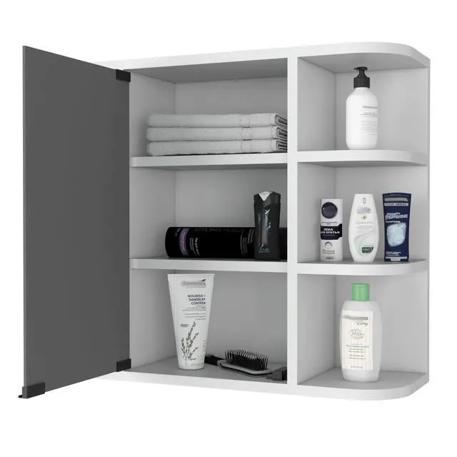 Alt view image 5 of 7 - Valdez Medicine Cabinet With Six Shelves, Mirror Cabinet