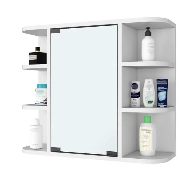 Alt view image 7 of 7 - Valdez Medicine Cabinet With Six Shelves, Mirror Cabinet