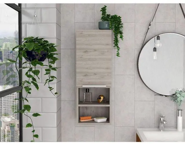 Main image of Milwaukee Medicine Cabinet, Two Shelves, Single Door Cabinet, Two Interior Shelves