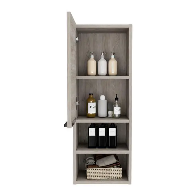 Alt view image 7 of 7 - Milwaukee Medicine Cabinet, Two Shelves, Single Door Cabinet, Two Interior Shelves