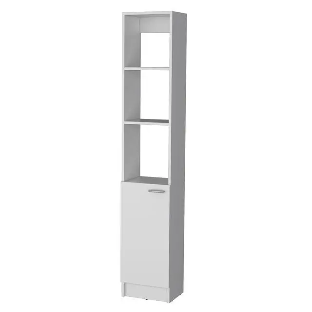 Alt view image 2 of 7 - Brenda Linen Cabinet with 1 door, 3 open shelves