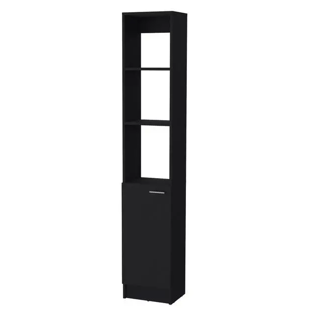 Alt view image 2 of 7 - Brenda Linen Cabinet with 1 door, 3 open shelves