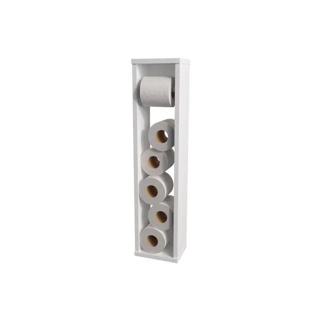 Alt view image 6 of 7 - Supai Toilet Paper Holder in Melamine, White
