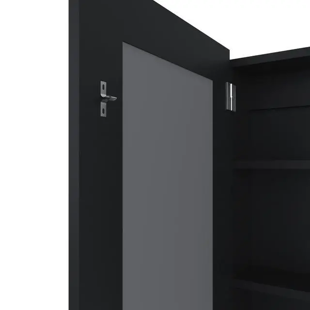 Alt view image 2 of 7 - Parks Medicine Cabinet With Included Mirror, Black