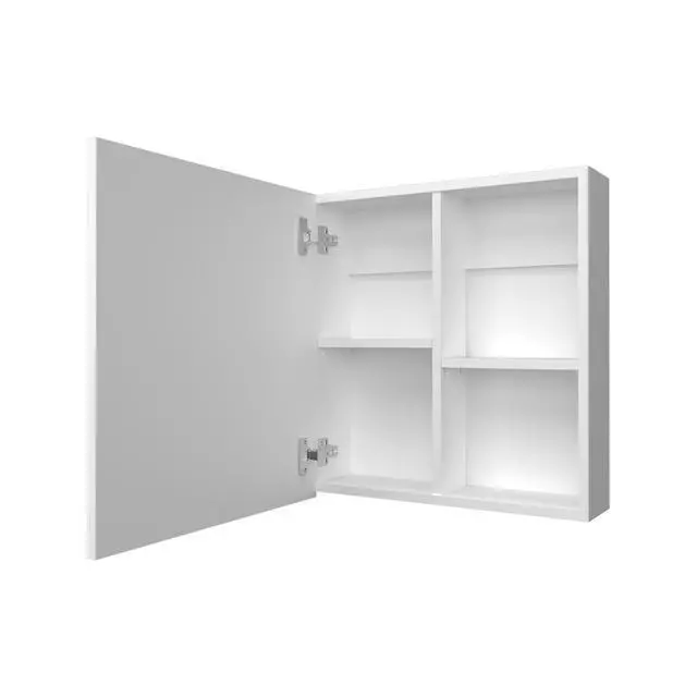 Alt view image 2 of 7 - Morenci Medicine Cabinet With Included Mirror And 1 Door, White