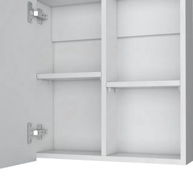 Alt view image 5 of 7 - Morenci Medicine Cabinet With Included Mirror And 1 Door, White
