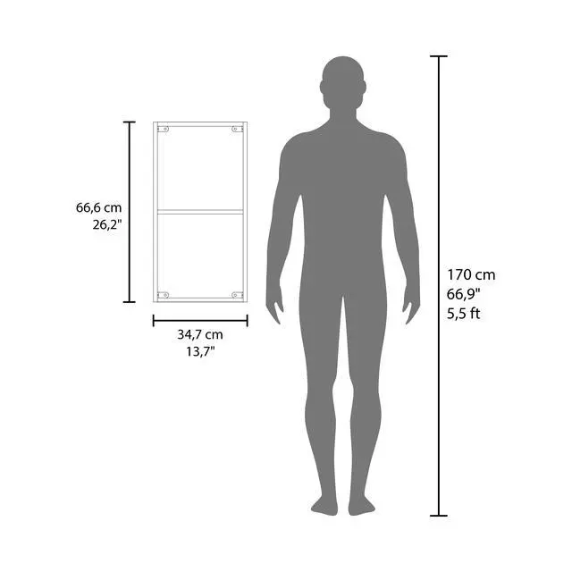 Alt view image 7 of 7 - FM FURNITURE Wall-Mounted Bathroom Cabinet with Hidden Storage and Open Compartment, White