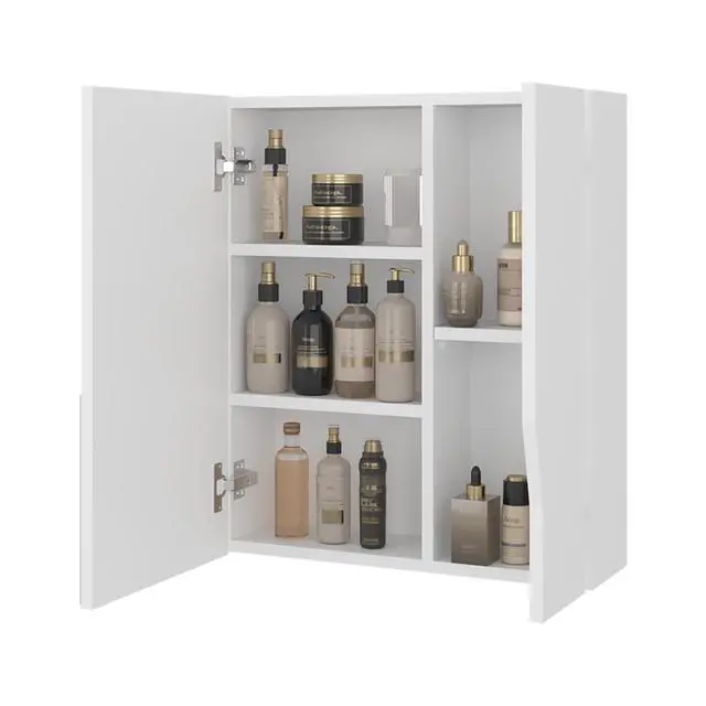 Alt view image 5 of 7 - MAGIA Wall-Mounted Bathroom Cabinet with Mirror, White.