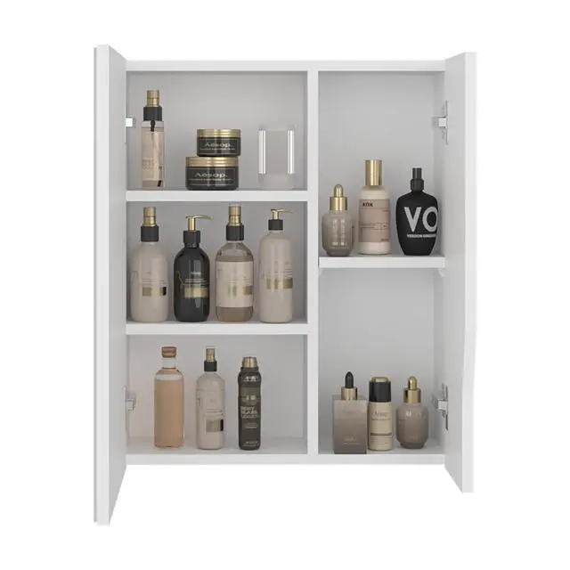Alt view image 6 of 7 - MAGIA Wall-Mounted Bathroom Cabinet with Mirror, White.