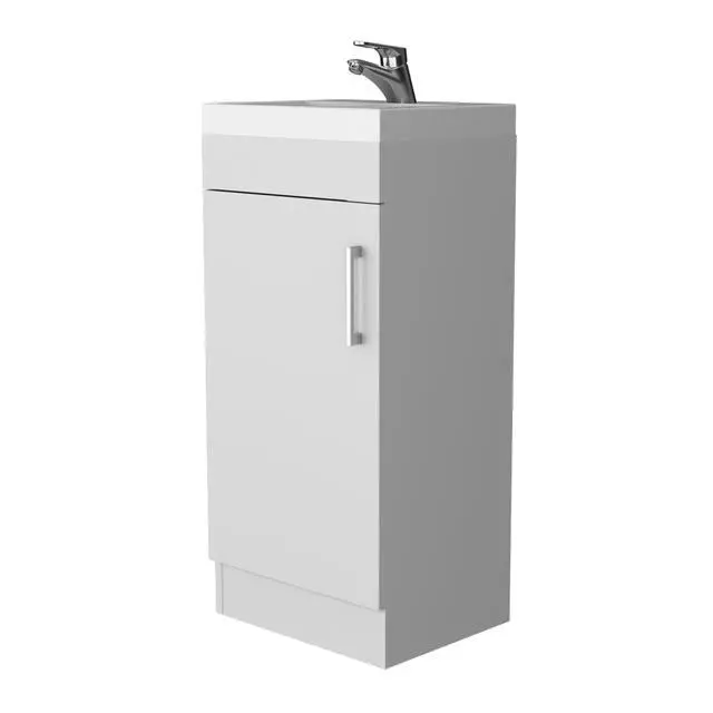 Alt view image 2 of 7 - Madrid Bathroom Vanity in melamine with 1 door