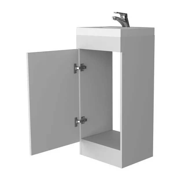 Alt view image 5 of 7 - Madrid Bathroom Vanity in melamine with 1 door