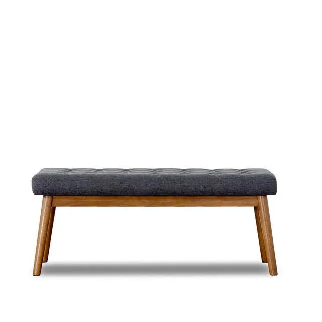 Alt view image 3 of 7 - Delilah Modern Bench (Fabric)