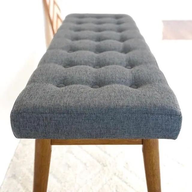 Alt view image 5 of 7 - Delilah Modern Bench (Fabric)