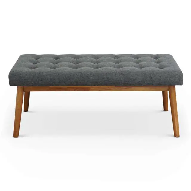 Alt view image 4 of 7 - Delilah Modern Bench (Fabric)