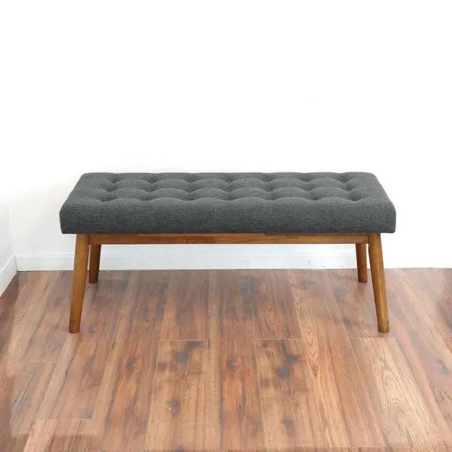 Alt view image 7 of 7 - Delilah Modern Bench (Fabric)