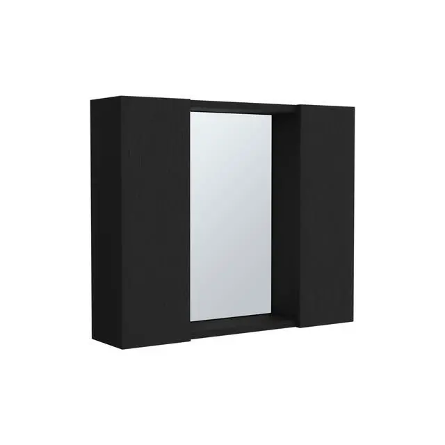 Alt view image 6 of 7 - Artemisa Medicine Cabinet, Double Door, Mirror, One External Shelf -Black
