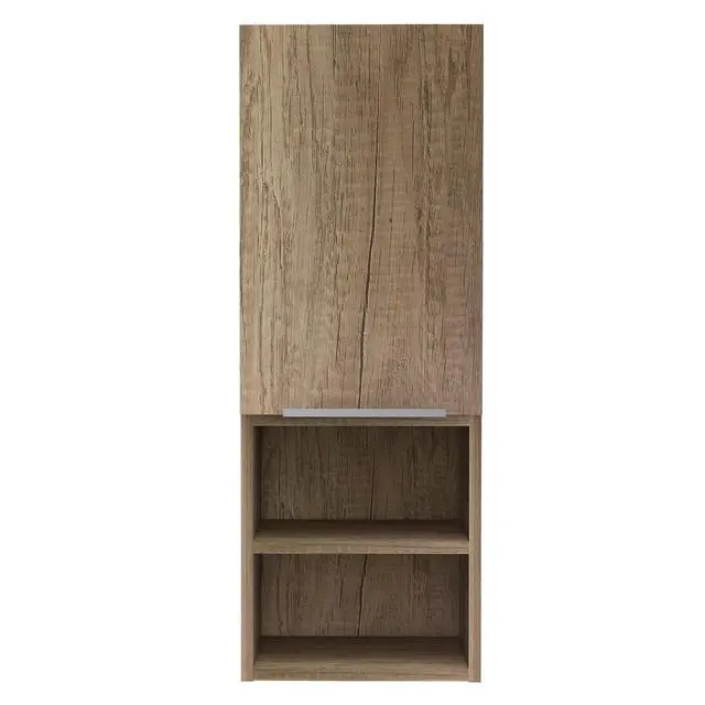 Alt view image 2 of 5 - Mila Bathroom Cabinet, Two Interior Shelves, Two External Shelves, Single Door Cabinet -Pine