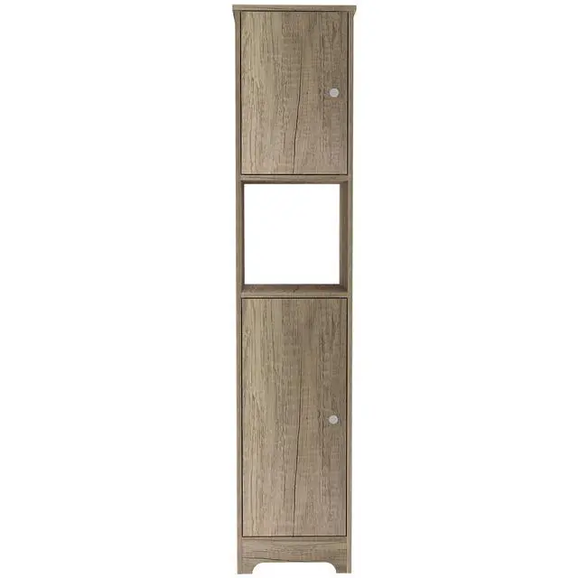 Alt view image 2 of 6 - Ibis Linen Cabinet, Double Doors, Four Interior Shelves, Two Cabinets -Light Oak