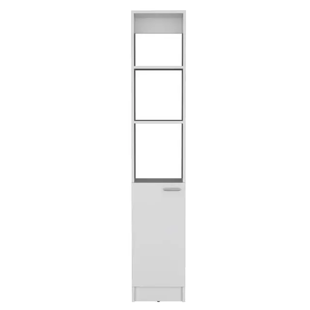 Alt view image 2 of 7 - Parks Linen Bathroom Storage Cabinet with one Doors, Tall Bathroom Cabinet with 6 Shelves, for Bathroom, Living Room, Kitchen