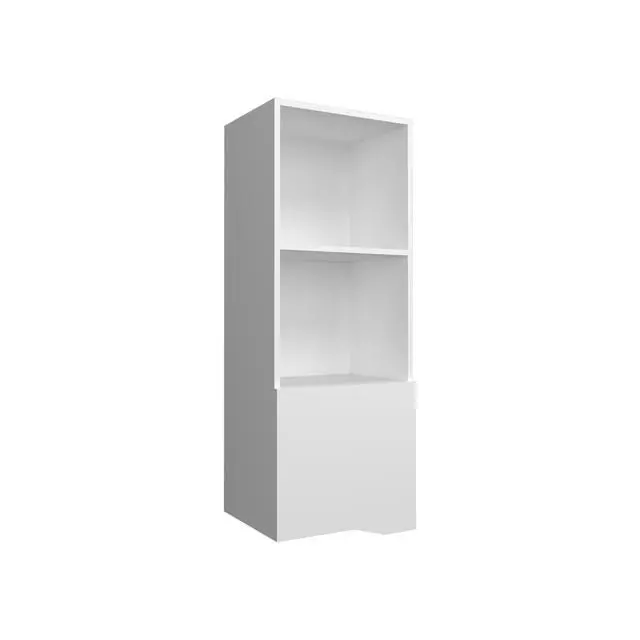 Alt view image 2 of 7 - Obregon 43" Tall One-Door Wall Cabinet with Two Open Shelves, Medicine Cabinet