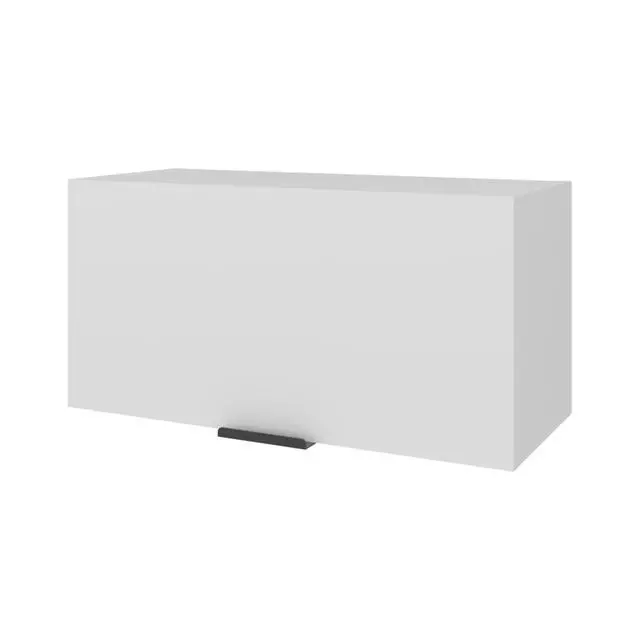 Alt view image 6 of 7 - Elsah Pull-Up Door Wall Cabinet, Compact Kitchen, Garage or Bathroom Storage Unit, White
