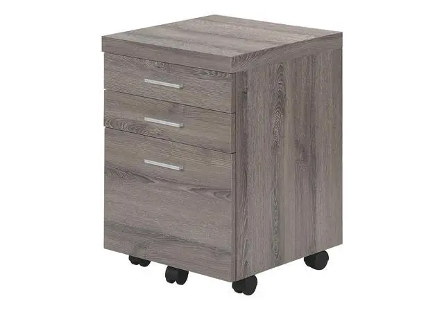 Alt view image 2 of 7 - File Cabinet, Rolling Mobile, Storage Drawers, Printer Stand, Office, Work, Brown Laminate, Contemporary, Modern