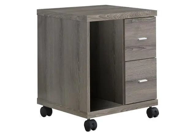 Main image of Office, File Cabinet, Printer Cart, Rolling File Cabinet, Mobile, Storage, Work, Brown Laminate, Contemporary, Modern