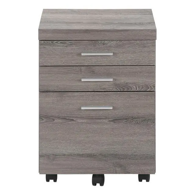 Alt view image 4 of 7 - File Cabinet, Rolling Mobile, Storage Drawers, Printer Stand, Office, Work, Brown Laminate, Contemporary, Modern
