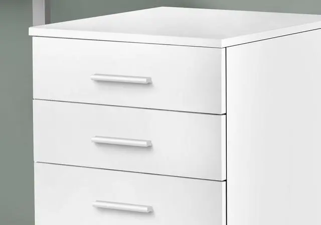 Alt view image 5 of 5 - File Cabinet, Rolling Mobile, Storage Drawers, Printer Stand, Office, Work, White Laminate, Contemporary, Modern