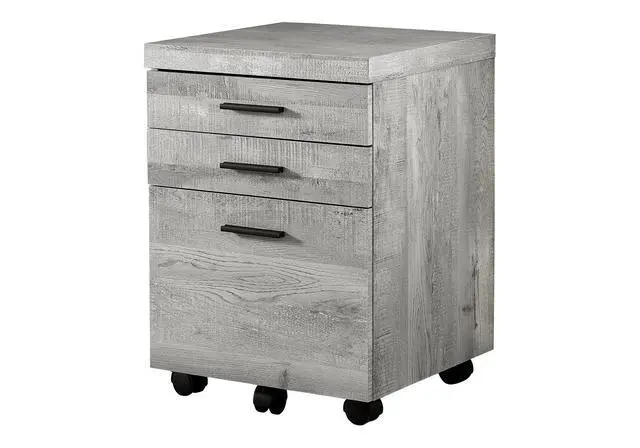 Alt view image 2 of 5 - File Cabinet, Rolling Mobile, Storage Drawers, Printer Stand, Office, Work, Grey Laminate, Contemporary, Modern
