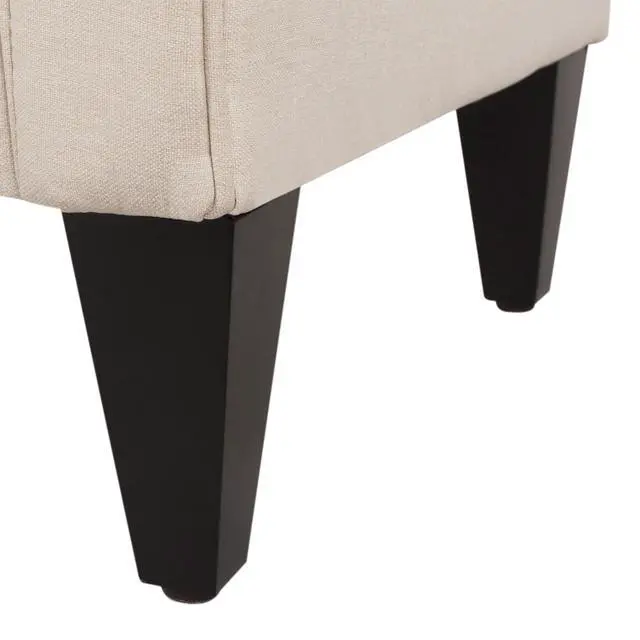 Alt view image 7 of 7 - Jacqueline 57.5" Tufted Roll Arm Storage Bench, Sky Neutral Beige Polyester