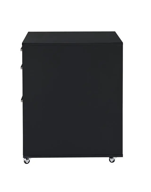 Alt view image 4 of 5 - Coleen Black High Gloss & Chrome Finish Cabinet