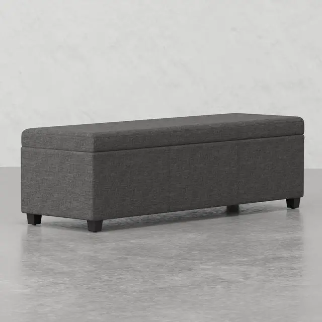 Alt view image 2 of 7 - Lincoln Extra Large Storage Ottoman Bench