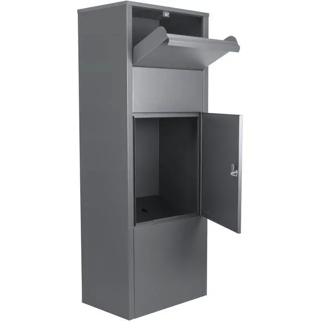 Alt view image 4 of 7 - Large Single Compartment Locking Parcel Drop Box